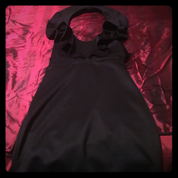 Never Worn! Beautiful Black Halter Dress