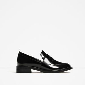 ZARA Black Penny Loafers