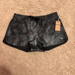 True Religion Leather Shorts