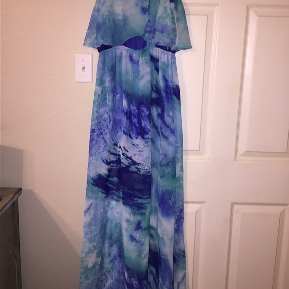Ocean blue maxi dress - Picture 2 of 2