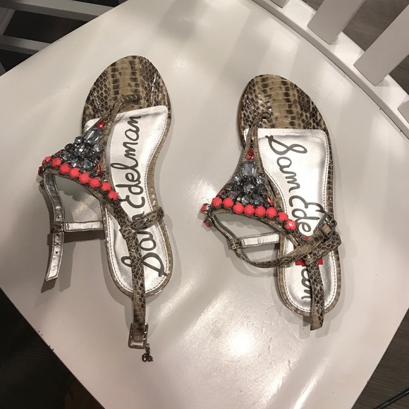 Sam Edelman jeweled sandals