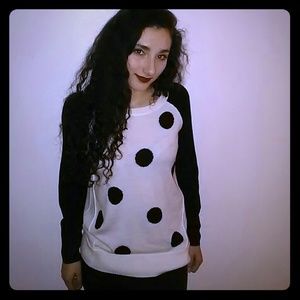 Black and white winter/fall sweater