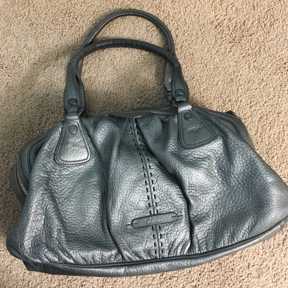 Silver purse by Cole Haan