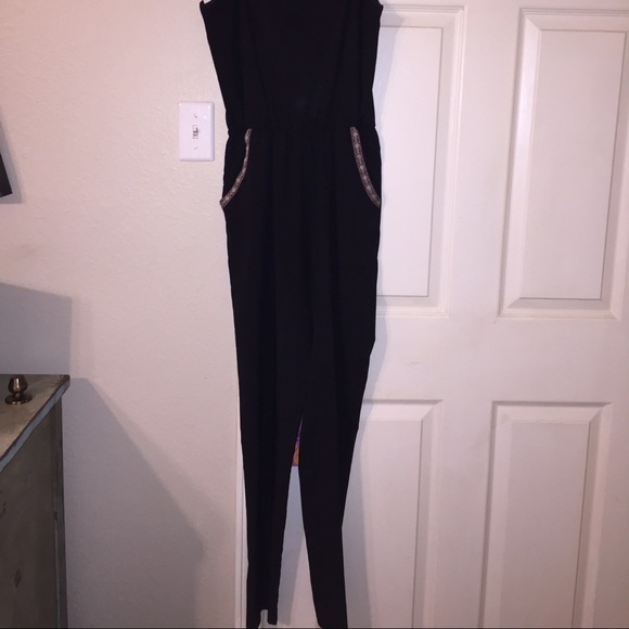 Black skinny leg jumpsuit - Picture 2 of 2