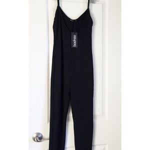 Black Ripped Jumpsuit
