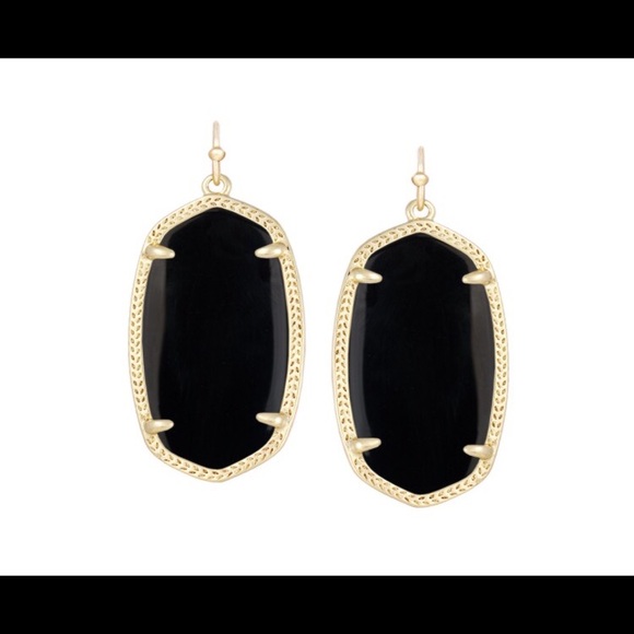 Kendra Scott Elle Gold Earrings in Black