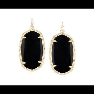 Kendra Scott Elle Gold Earrings in Black