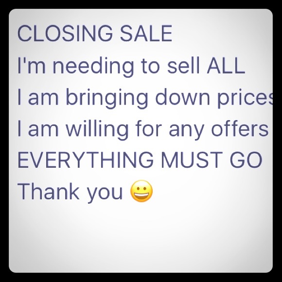 Closing sale