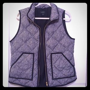 Women's Jcrew herringbone vest