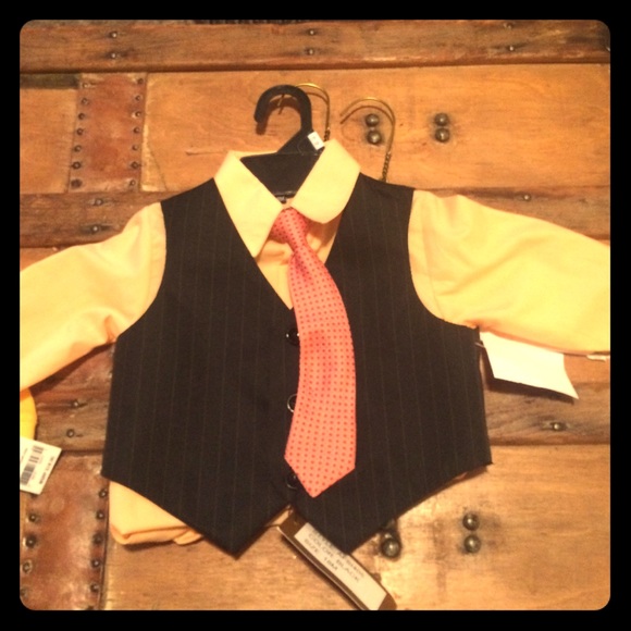 Tux and vest with tie
