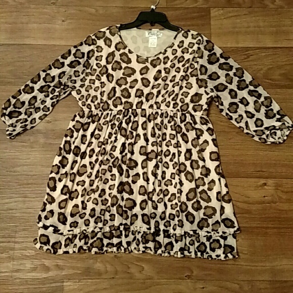 Cheetah print tunic