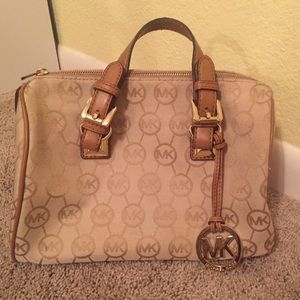 Michael Kors Tan and Brown Purse