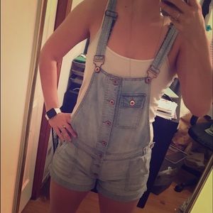Forever 21 Denim Jumper Overalls