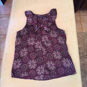 Apt 9 Sleeveless Bowtie Blouse