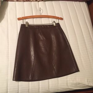 ZARA Mini Skirt | Faux leather