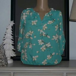 Ann Taylor Loft Womens Blouse Petite Small