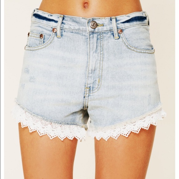 FP NWT Lacey Denim Cutoff Shorts