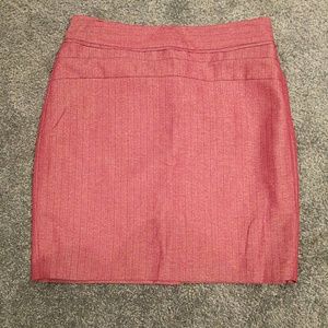 Red pencil skirt