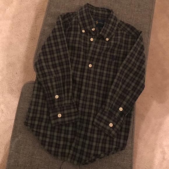 Toddler Boys 2T Button Down Polo by Ralph Lauren