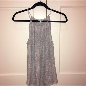 Silky Flowers Halter Blouse