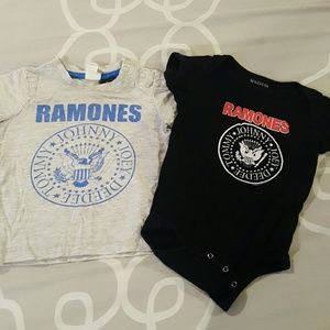 RAMONES T-SHIRT AND ONESIE