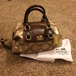 Genuine leather coach bag