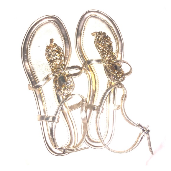 Antonio Melani Gold Sandals