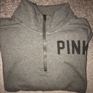 Pink Gray Quarter Zip!