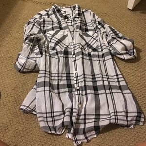 Express boyfriend plaid button down
