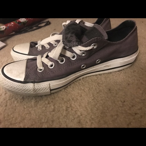 Purple/Grey Converse