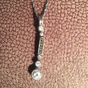 Judith Jack Drop Necklace