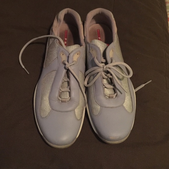 Prada Shoes Size 13 Light Grey