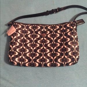 Coach cross body purse with logo detail