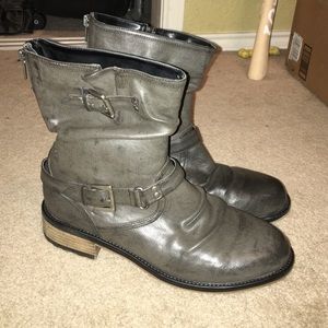 NWOT Charcoal Combat Boots
