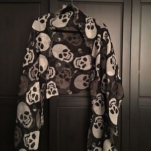 Goth Skull scarf