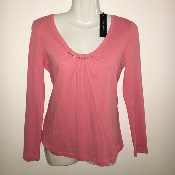 Pink Talbots Blouse