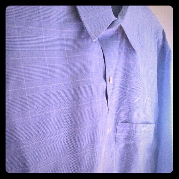 BROOKS BROTHERS Blue/White Size 17 1/2 Dress Shrt