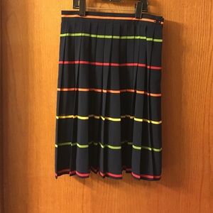 Liz Claiborne rainbow pleated skirt