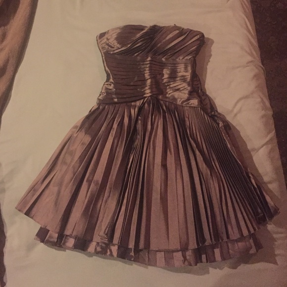 Halston Heritage Women's Khaki Brown Short Dress