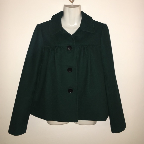 Emerald Banana Republic Peacoat