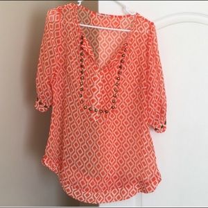 Sheer blouse NWOT