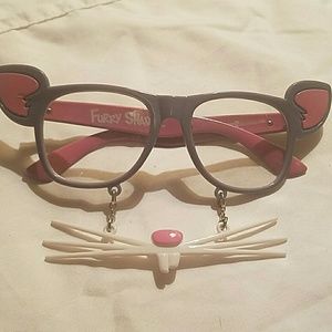Spencer's silly kitty glasses
