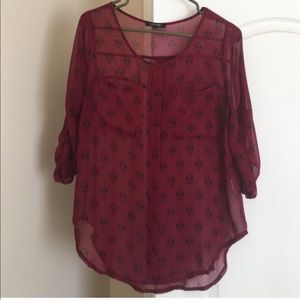 Sheer blouse NWOT