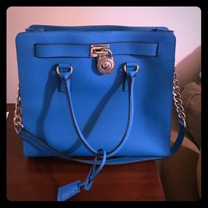 Michael Kors Blue Hamilton Large Bag