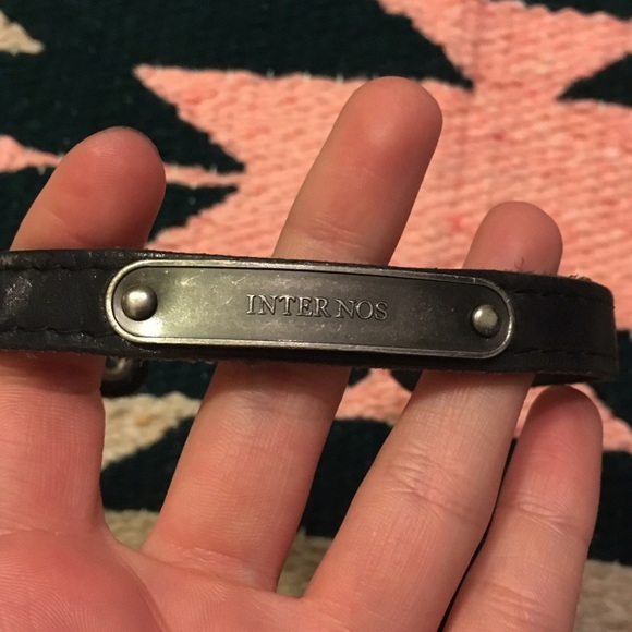 Marc Jacobs Leather and Metal Bracelet
