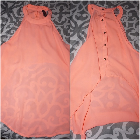 ASTR coral top with short back