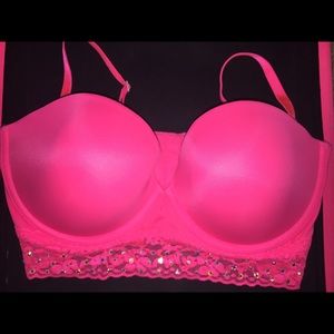 Jeweled Strapless Bra - PINK Victoria's Secret