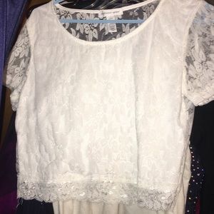 This white crop top