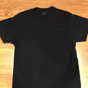 Men's black plain tshirt