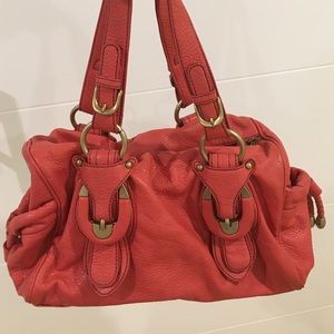 Jessica Simpson coral handbag